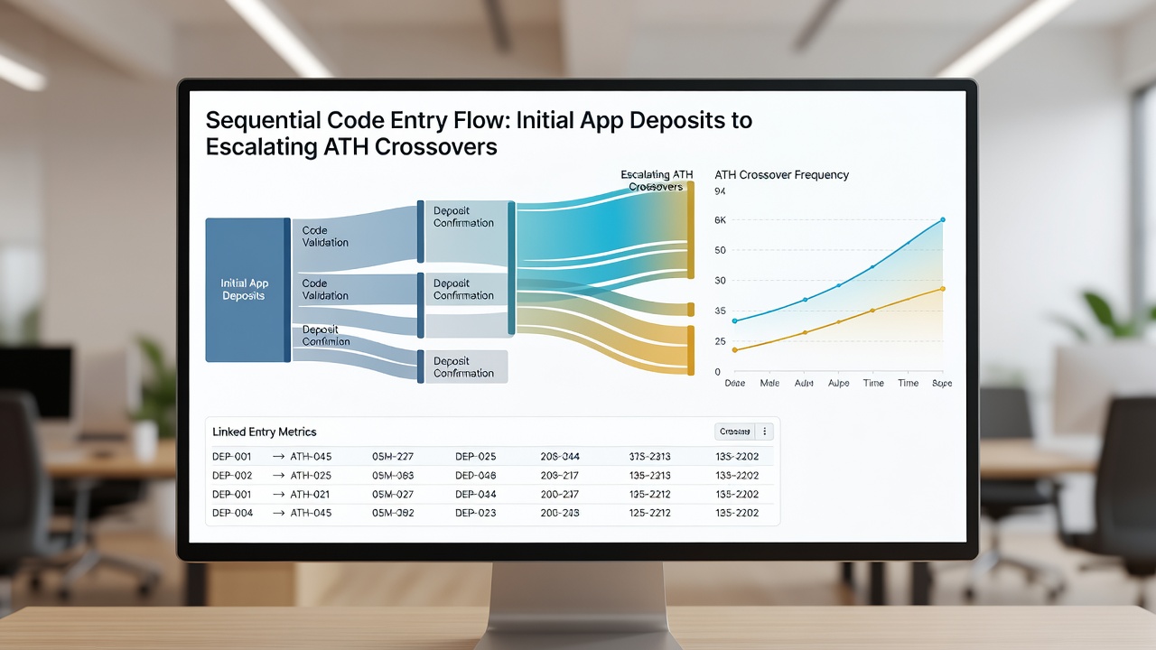 Flow diagram illustrating code sequences from mobile deposits to escalated sports and live dealer bonuses