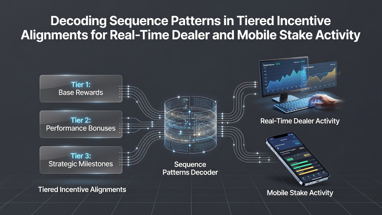 Flow diagram showing incentive sequence alignments across mobile stakes and live dealer tables
