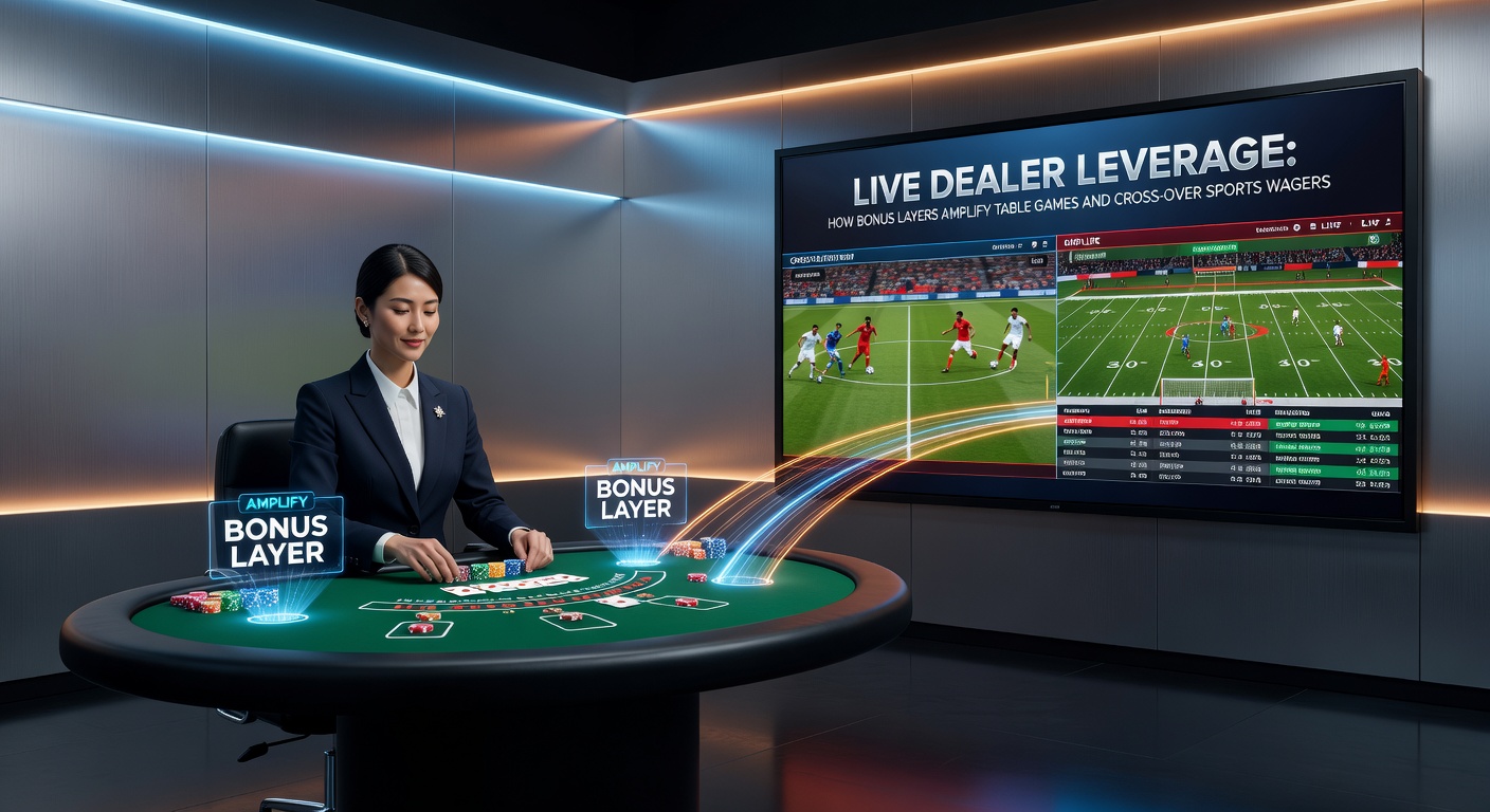 Live dealer blackjack table with overlaid bonus promotions enhancing player engagement