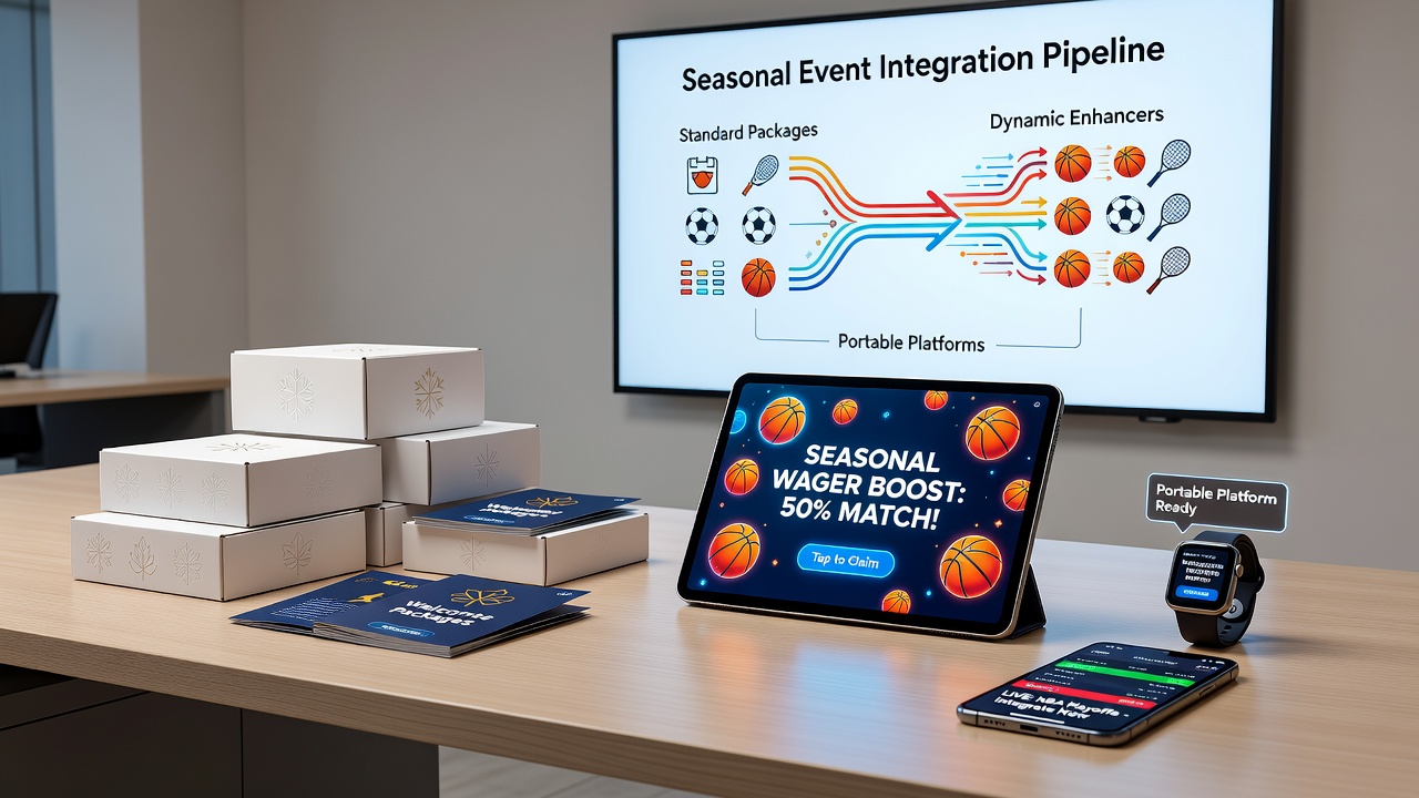 Mobile sports betting app interface showing seasonal welcome package enhancements during a major tournament event